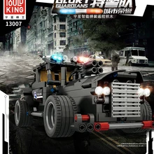 Формы King Technic 13007 Rc строительные полицейские блоки Glory Guardians электрический пульт дистанционного управления автомобиль Rc грузовик DIY Набор для комплекта