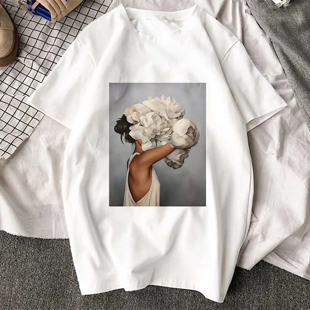 

FIXSYS New Fashion Graphic Print Tshirts Cute Plus Size Tops Harajuku Casual Female Shirts Summer Short-sleeved Harajuku T-shirt