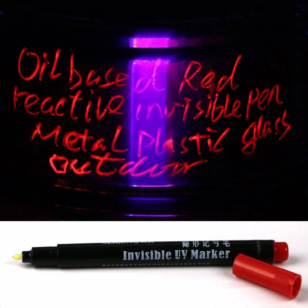 Permanent Invisible UV Ink Marker Pen & UV Reactive, Secret Message