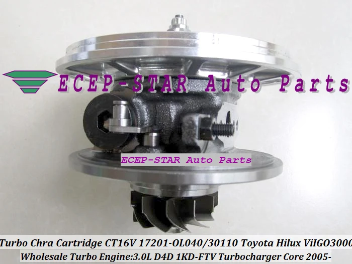Бесплатная доставка турбокартридж CHRA CT16V 17201 0L040 30101 30100 для TOYOTA HILUX Land Cruiser ViIGO 3000 1KD