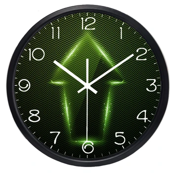 

Creative Green Arrow Office Quartz Modern Wall Clock, Quality Assured 10 Years