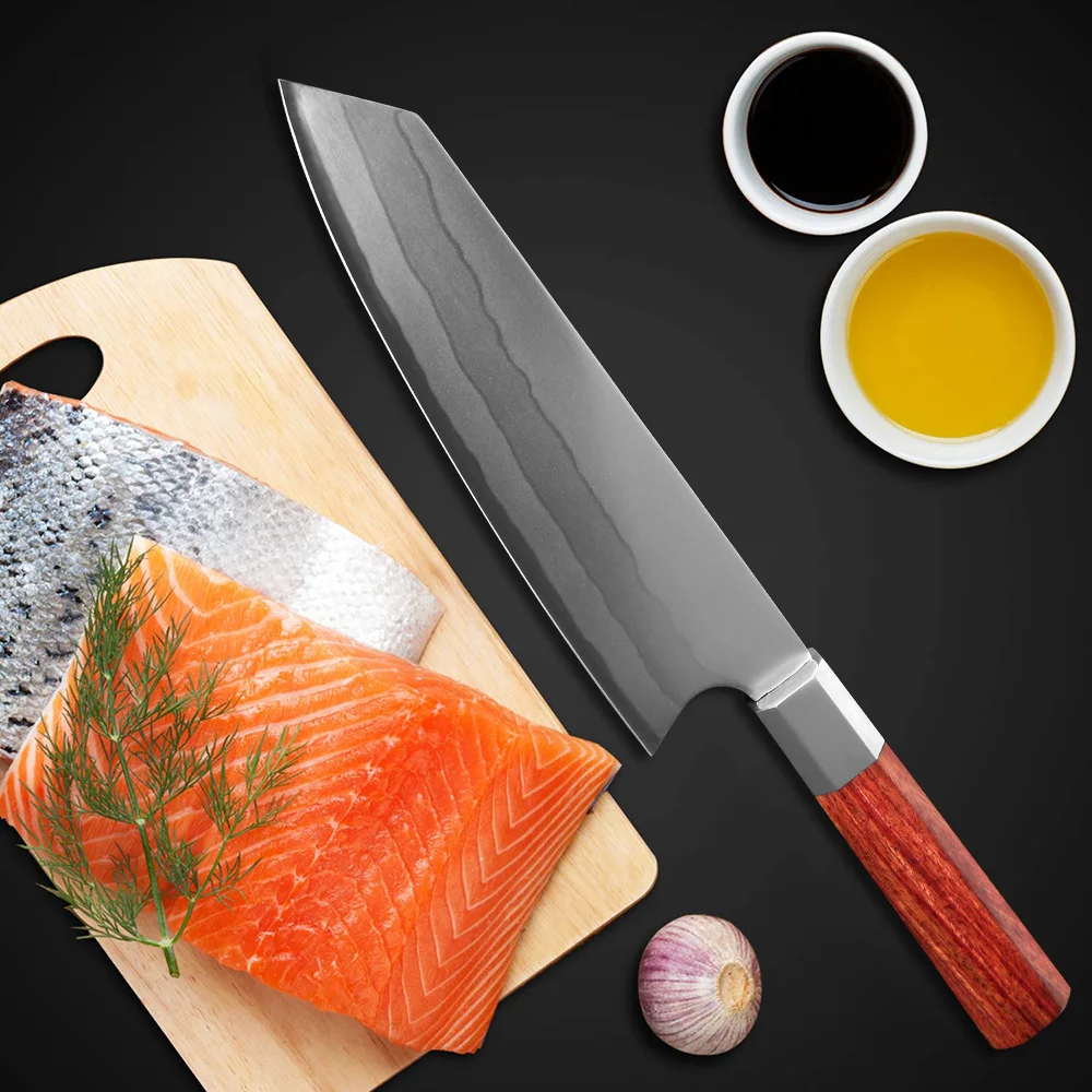 XITUO японский нож шеф-повара 7 слоев композитной стали Острый кухонный Кливер Gyuto суши нож домашние ножи для ресторанов восьмиугольная ручка