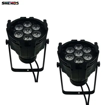 

2pcs/lot LED Par Can 7x12W Aluminum alloy LED Par RGBW 4in1 DMX512 Wash dj stage light disco party light Dj Lighting