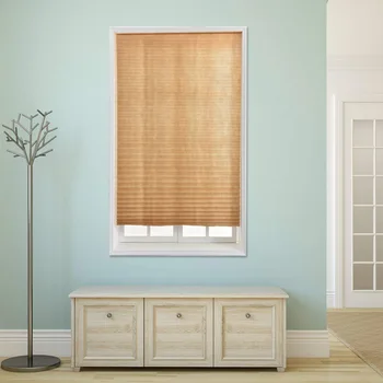 

Pleated Paper Curtain Light Filtering Adhesive Inside Mount Cordless Cellular Shade MYDING