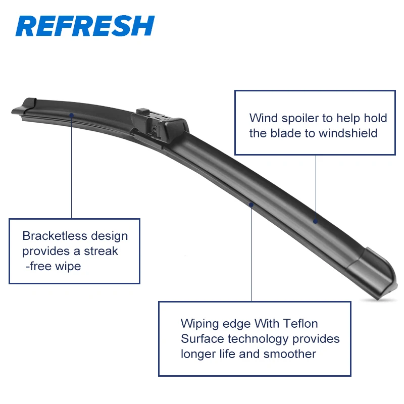 REFRESH Щетки стеклоочистителя для Volkswagen VW Passat CC Fit Push Button Arms 2008 2009 2010 2011 2012 2013