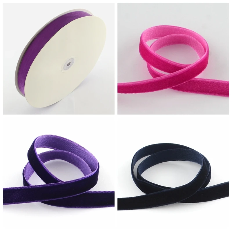 

5/8" 15.9mm Single Face Velvet Ribbon for Decoration Jewelry Making DIY Craft, 5/8"(15.9mm); about 25yards/roll(22.86m/roll)
