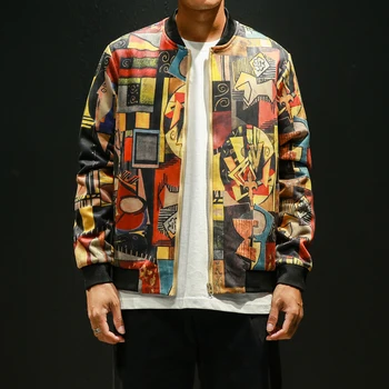 

2019 Spring Autumn Ma1 Smiling Face Jacket Mens Bomber Fashion Coat And Men Jacket