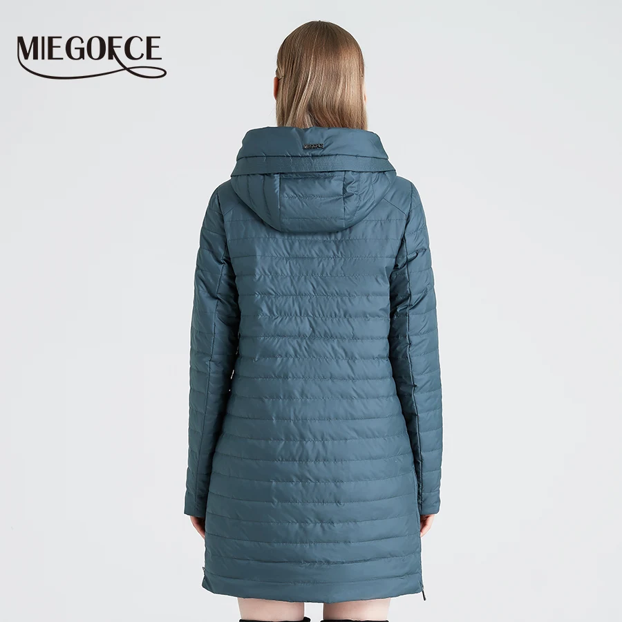 Goede MIEGOFCE 2019 Lente en Herfst vrouwen Capuchon vrouwen Modieuze Winddicht Jas Met Grote Zakken Lange Katoenen Parka