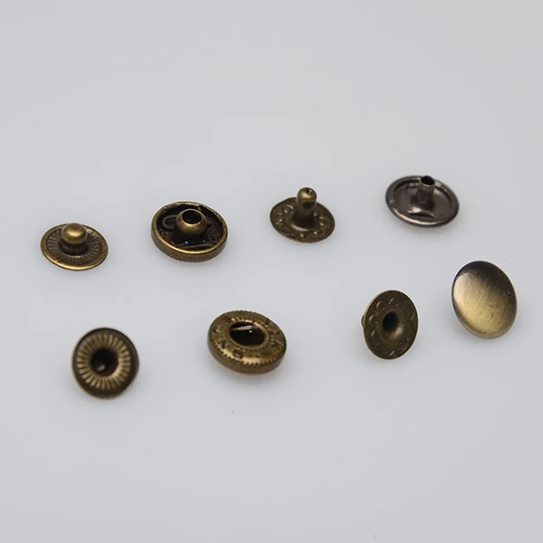 500 sets antique brass Snaps Buttons Fasteners Rivets Studs Decorations