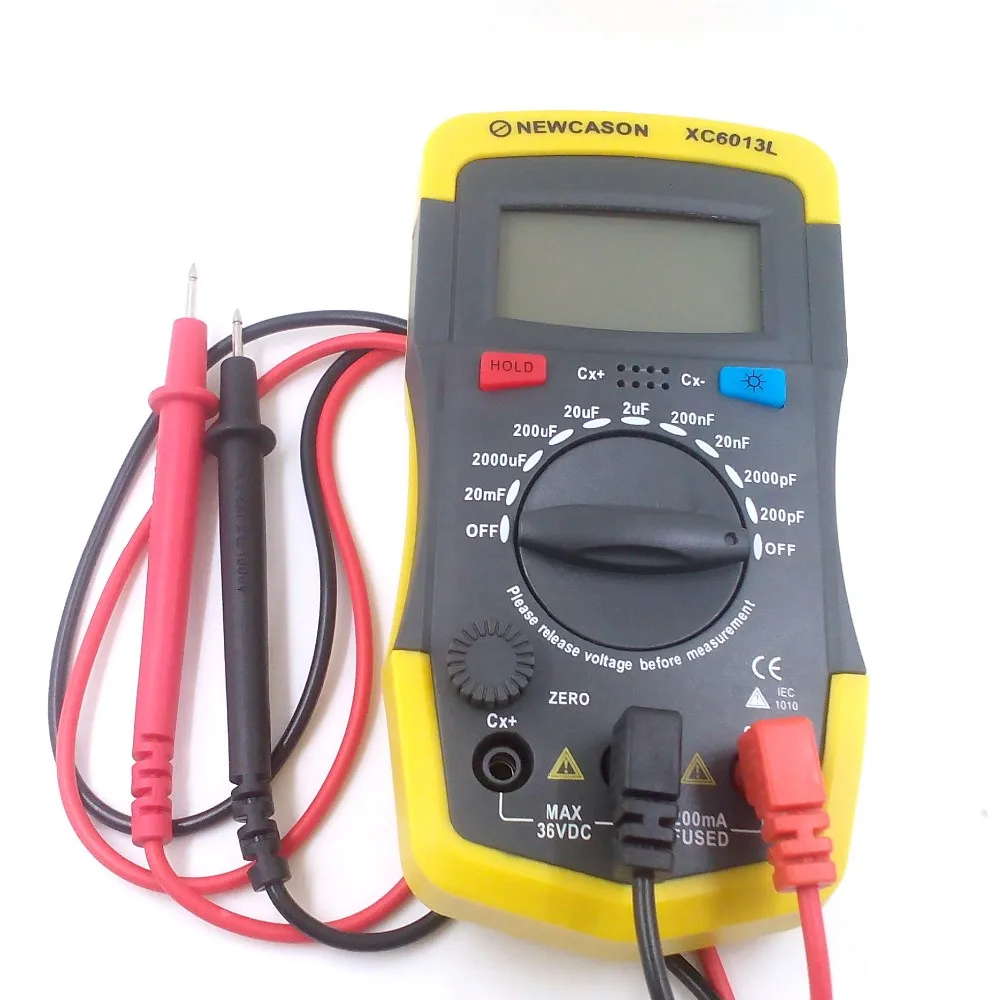 LCD Digtital Meter XC6013L Capacitance Capacitor Tester mF uF Circuit Gauge Capacitance Meter Tester (2)
