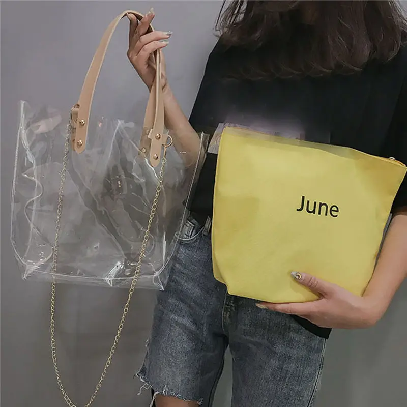 Transparent Shoulder Bag Crossbody Bag for Women 2019 Messenger Bags handbag women's bag bolsa feminina sac a main 40MA2918