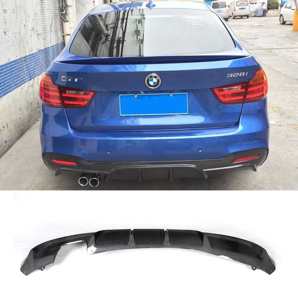 3 серии углеродного волокна задний спойлер диффузор для BMW F34 GT М Спорт 4 двери