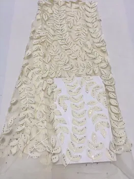 

Yellow lace fabric african tulle net lace with rhinestones for evening dress 2018 latest design wholesale (5yard/lot) for party