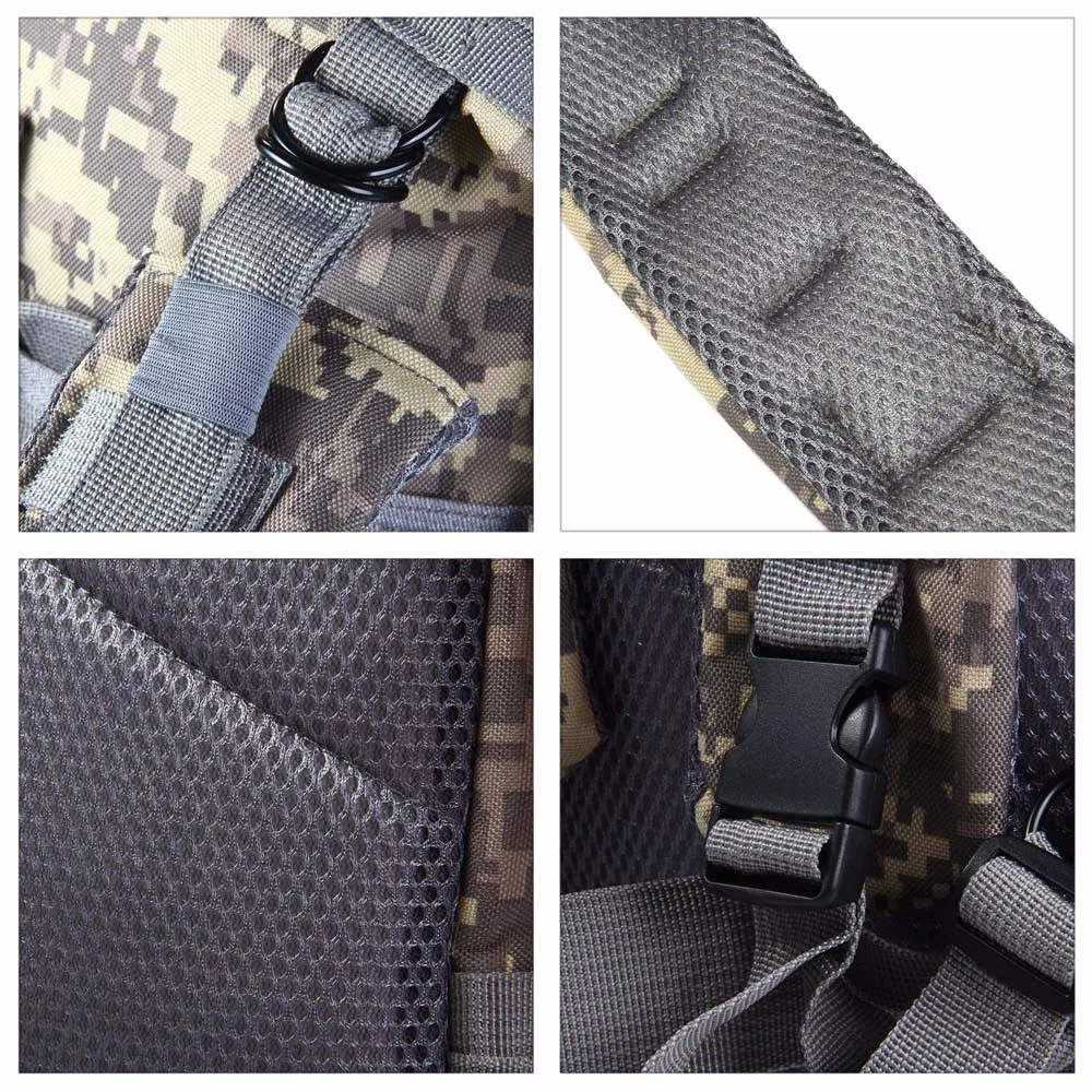 2017 Men Tactical Backpack Women Outdoor Military Army Trekking Sport Travel Rucksacks Camping Hiking Trekking Camouflage Bag