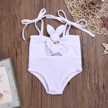 Arloneet/ г. Летние Детские бикини с узлом для маленьких девочек; пляжные танкини; купальные костюмы; купальный костюм для девочек; слитные летние купальники