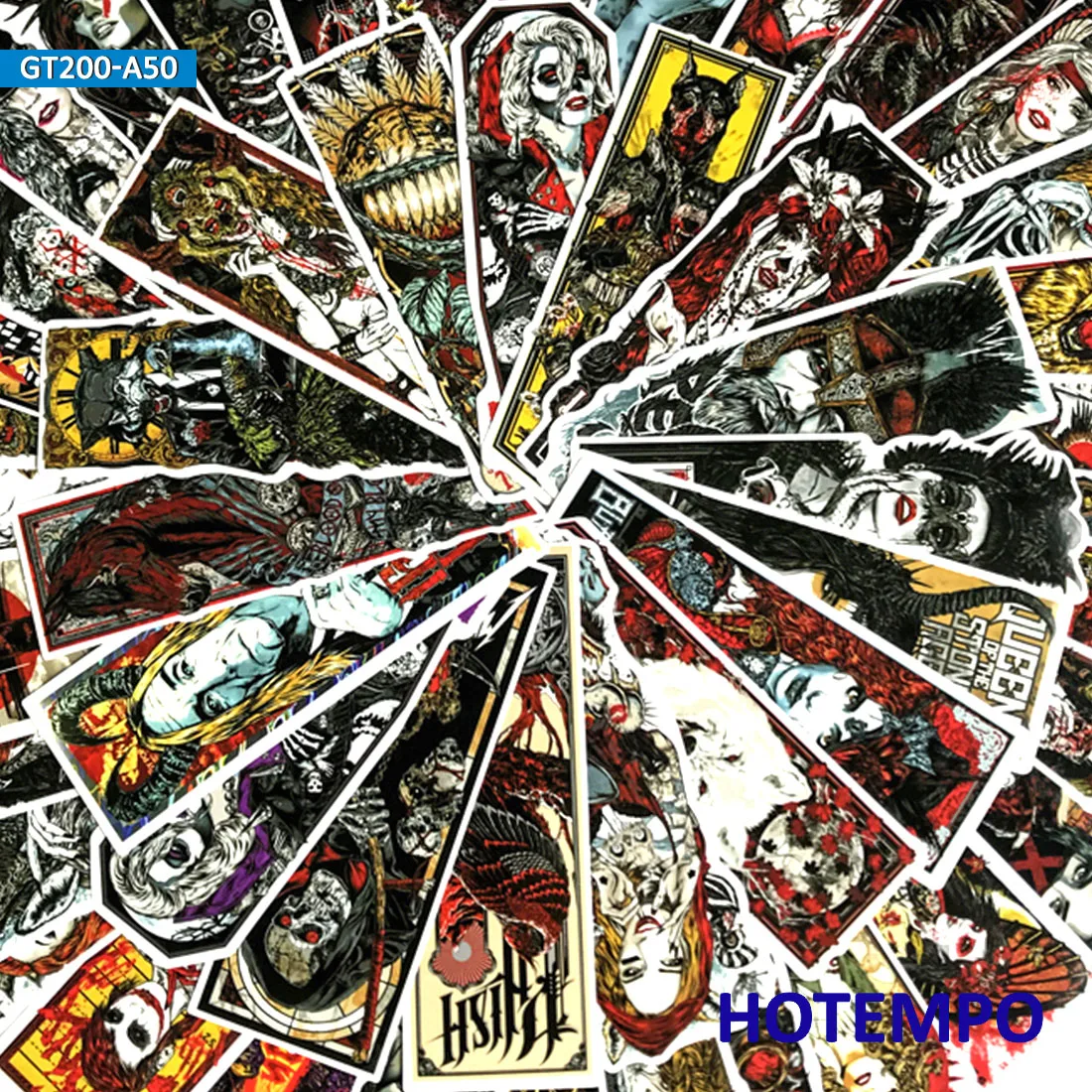 50pcs Gothic Terror Rock Stickers Skeleton Dark Glamour Sticker for Mobile Phone Laptop Luggage Skateboard Guitar Case Stickers 50pcs Gothic Terror Rock Stickers Skeleton Dark Glamour Sticker for Mobile Phone Laptop Luggage Skateboard Guitar Case Stickers