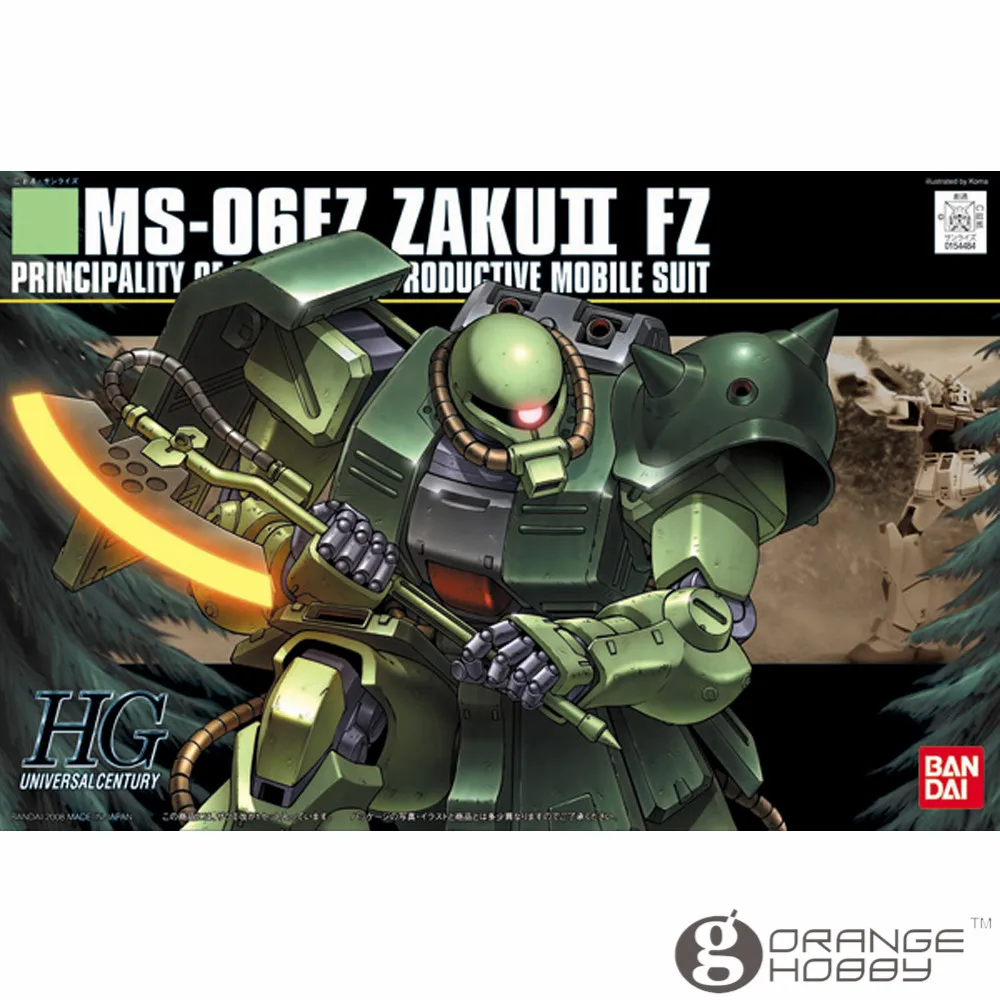 

OHS Bandai HGUC 087 1/144 MS-06FZ Zaku II FZ Mobile Suit Assembly Model Kits oh