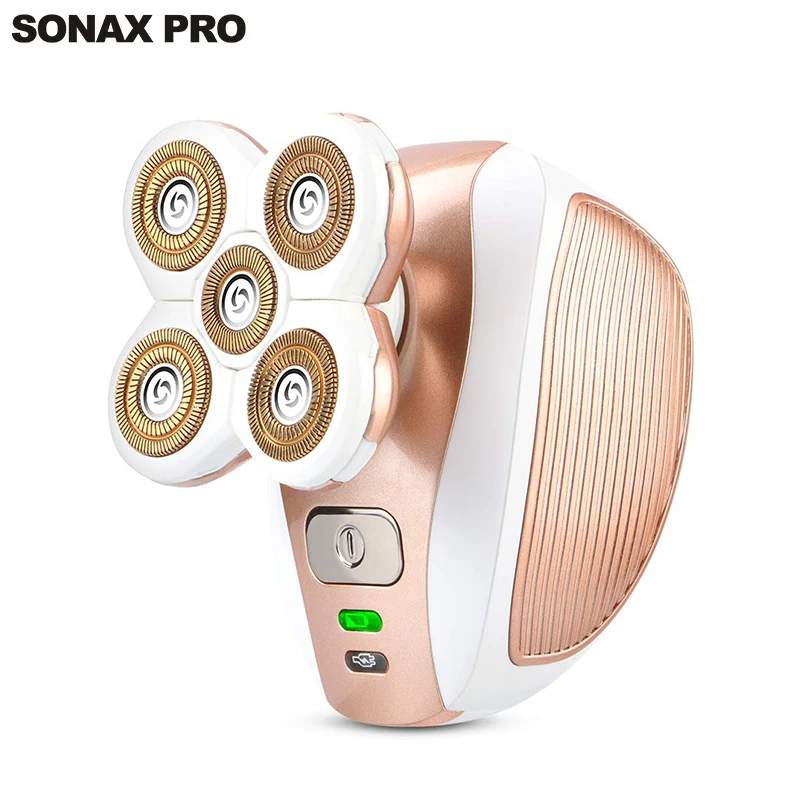 Электробритва SONAX PRO с 5 головками для женщин, бритва, безболезненная Бритва для женщин, триммер для бикини, машинка для бритья с быстрой зарядкой от USB