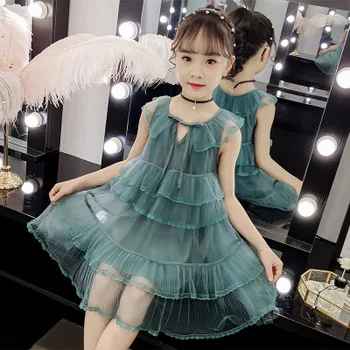 

girls vintage dress summer 2019 10 years girls princess kids dresses