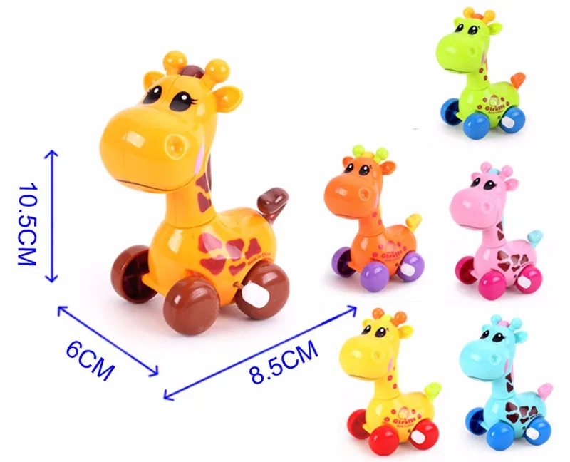 Детская Забавный Заводной игрушка для маленьких мальчиков Жираф дизайн с часовым механизмом игрушка reborn Baby Wind Up Игрушка