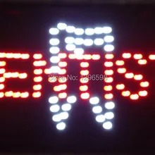CHENXI специальное предложение Прямая графика 15 мм Крытый 1" x 19" стоматологический дисплей окна Led неоновый знак