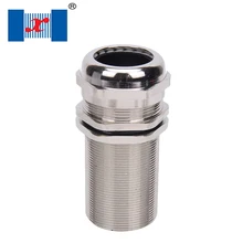 5 шт. M20 метрический длинный тип резьбы Металлический водонепроницаемый кабельный ввод никелированный латунный кабельный разъем