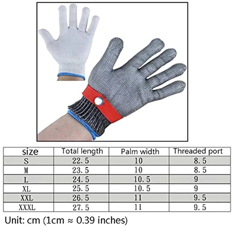 Безопасность 100% нержавеющая сталь высокое качество Мясник защитные перчатки с защитой от порезов перчатки