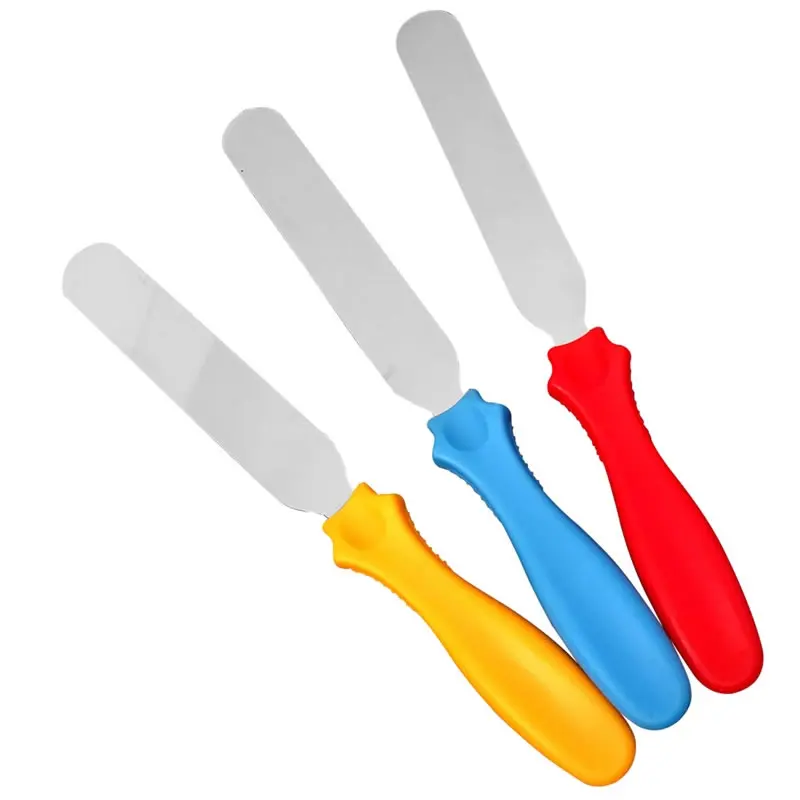  6 inch Icing Spatula Non Stick Butter Milk Cheese Mixer Smoother Cake Decorating Scraper Knife Kitc