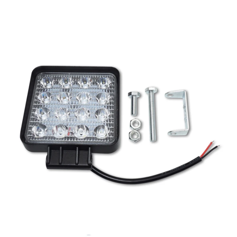 Waterproof Car Boat 48W Floodlight LED Off-road Work Light Lamp 10-30V Super Bright Truck Driving LED Working Light Car-Styling