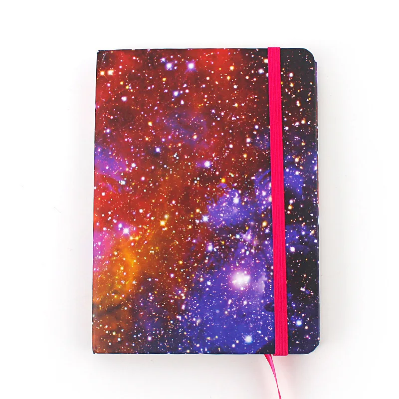 

A7 Portable Galaxy Starry Sky Planner Office School Schedule Stationery 96 Sheets Mini Notebook Organizer Cute Bullet Journals