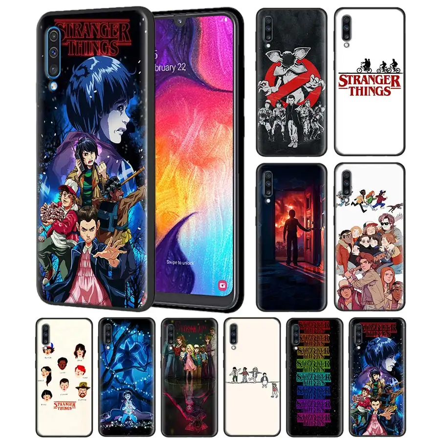 

STRANGER THINGS Drama Case for Samsung Galaxy A70 A50 A20e A80 A60 A40 A30 A10 A6 A8 Note 8 9 10 Black Silicone Cover Coque Caso