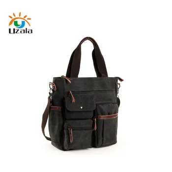 

Retro canvas bag,shoulder bag, 14 inch laptop bag business bag men's handbag.W3-225