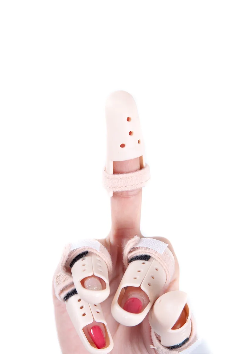 Партиями по 6 шт./компл. медицинский палец фанера совместных приталенный оборудование, восстановливающее здоровье Ортез на палец ручной ортопедическая Ортопедия
