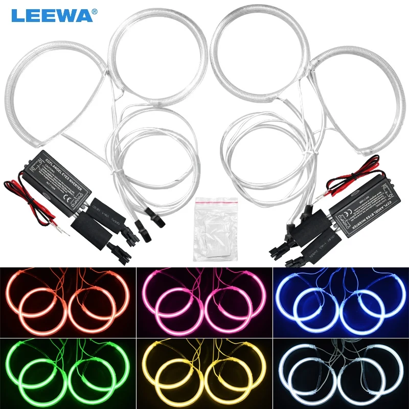LEEWA 2x101 5 мм 2x112.5мм автомобильные CCFL глаза ангела свет гало кольца наборы для Mazda 3