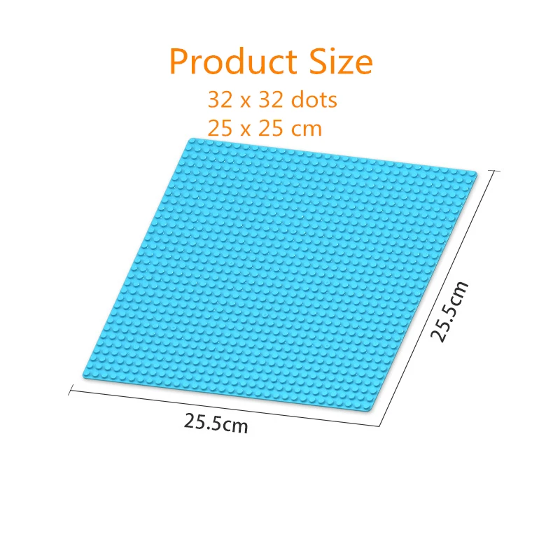 Classic Base Plate For Small Bricks Baseplate Board Compatible Legoed Figures 32*32 Dots Diy Building Blocks Toys For Children