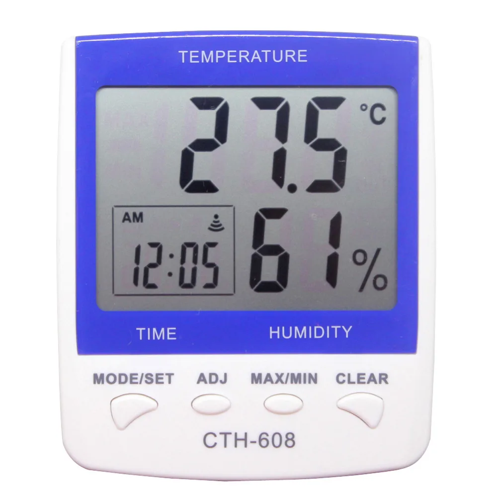 

VICI large LCD digital THERMOMETER 14F-140F Humidity 20-95% CTH-608