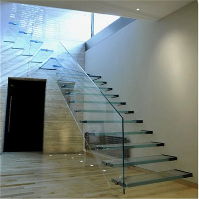 Высокое качество низкая стоимость плавающая лестница из закаленного стекла для проекта домашнего строительства