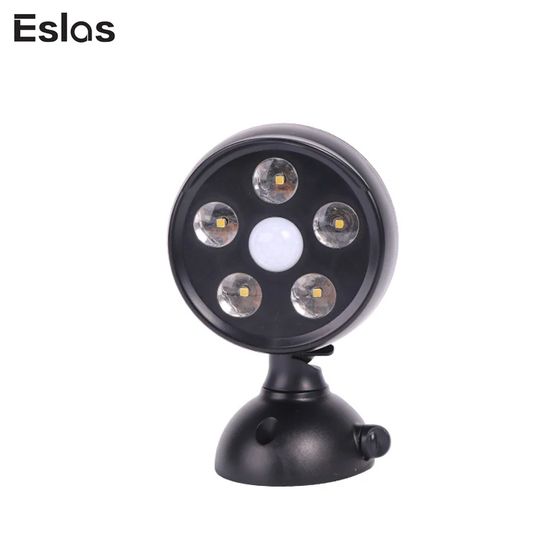 

Eslas Security Solar Spot Light With motion sensor Waterproof IP65 PIR Sensor Solar Lamp for Courtyard Garden