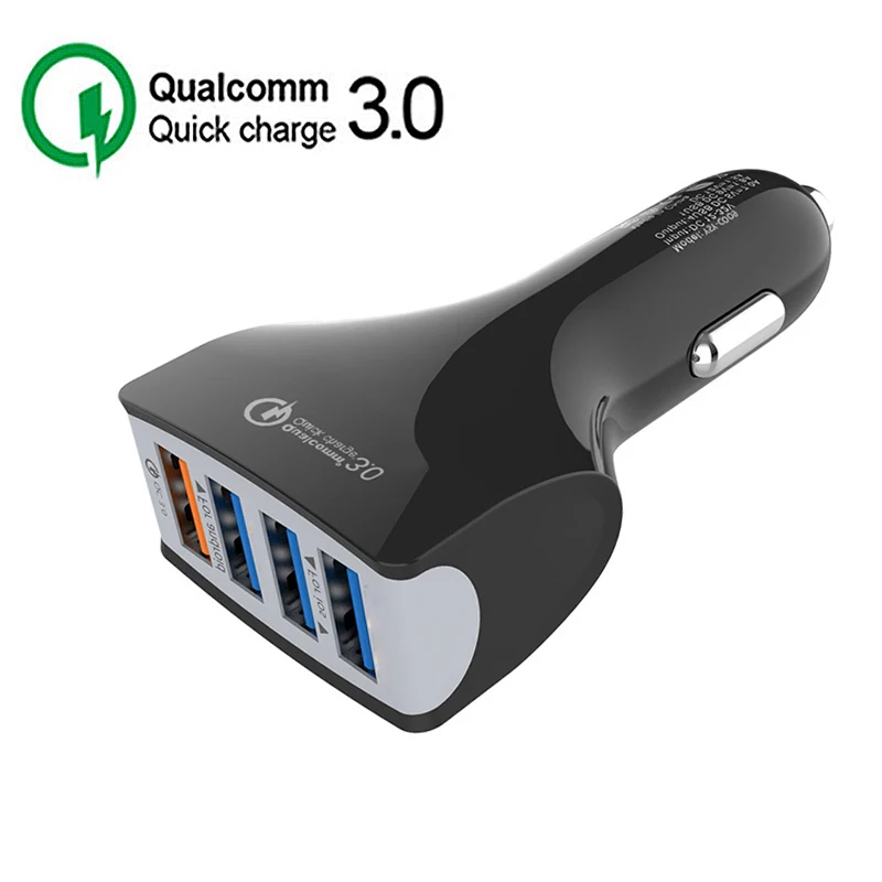 

4USB Cigarette Lighter Socket Car Charger Cars Usb Splitter QC 3.0 Quick Charger For iPhone Samsung Auto Electronic Accessories