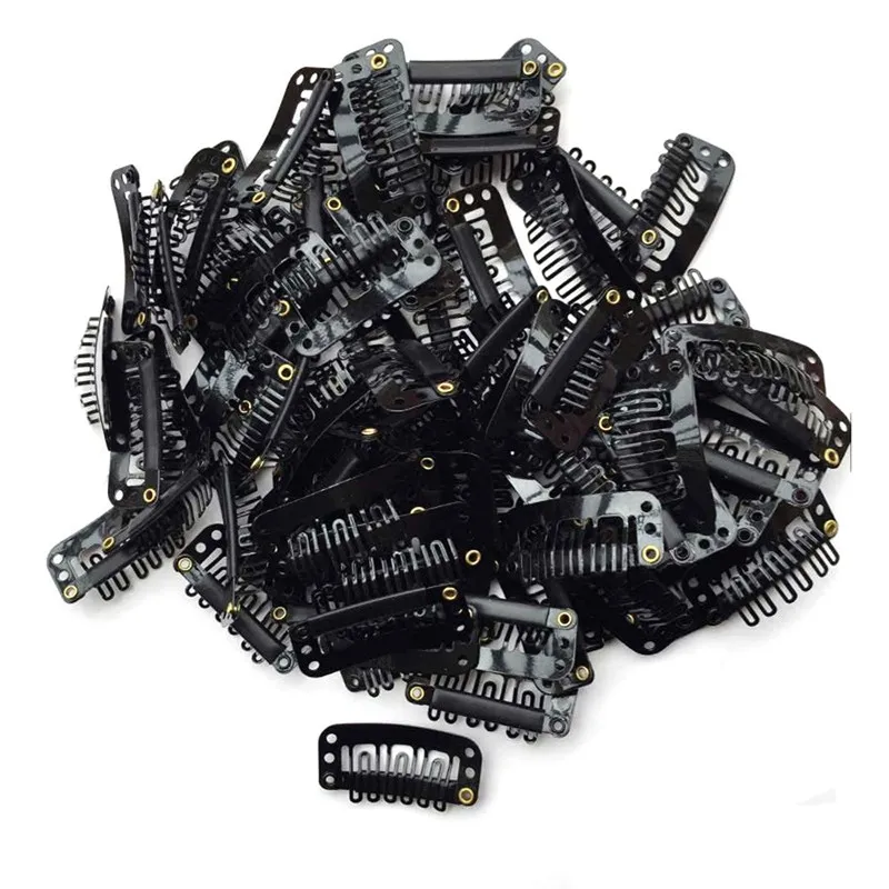 Wig hair extension clip 40PCS U Shape Iron Snap Clips For Feather Hair Extensions Wigs Weft Black P#B45 dropship Wig hair extension clip 40PCS U Shape Iron Snap Clips For Feather Hair Extensions Wigs Weft Black P#B45 dropship
