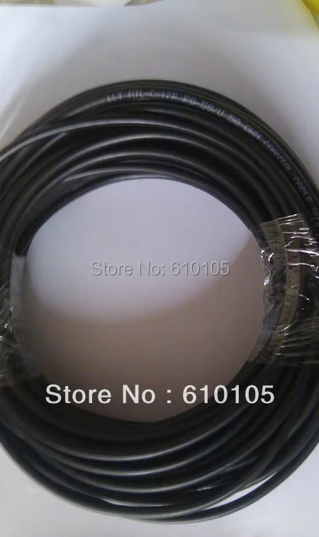 

20M 60ft RG-58 RG58 RG58U cable Wires RF coaxial cable Black 50Ohm