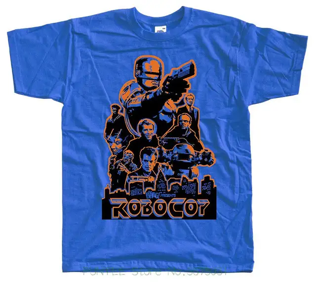 Robocop T SHIRT YELLOW ORANGE KHAKI WHITE all sizes S to 5XL movie poster