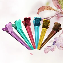 50 шт./упак. профессиональная Перманентная завивка волос цветные секционные металлические заколки парикмахерские маленькие зажимы для волос когти инструмент для укладки UN628