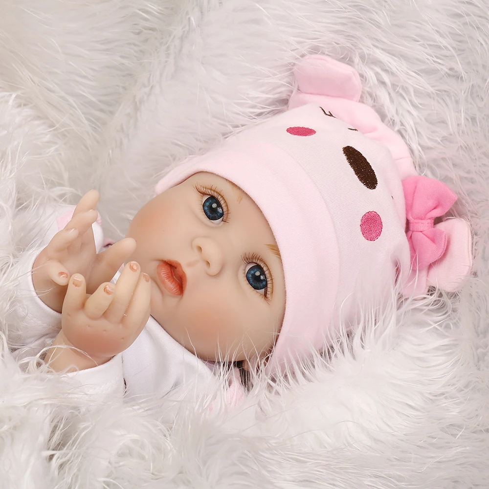 NPK 55 см Reborn Baby Doll ручная работа мягкие силиконовые детские куклы для девочки
