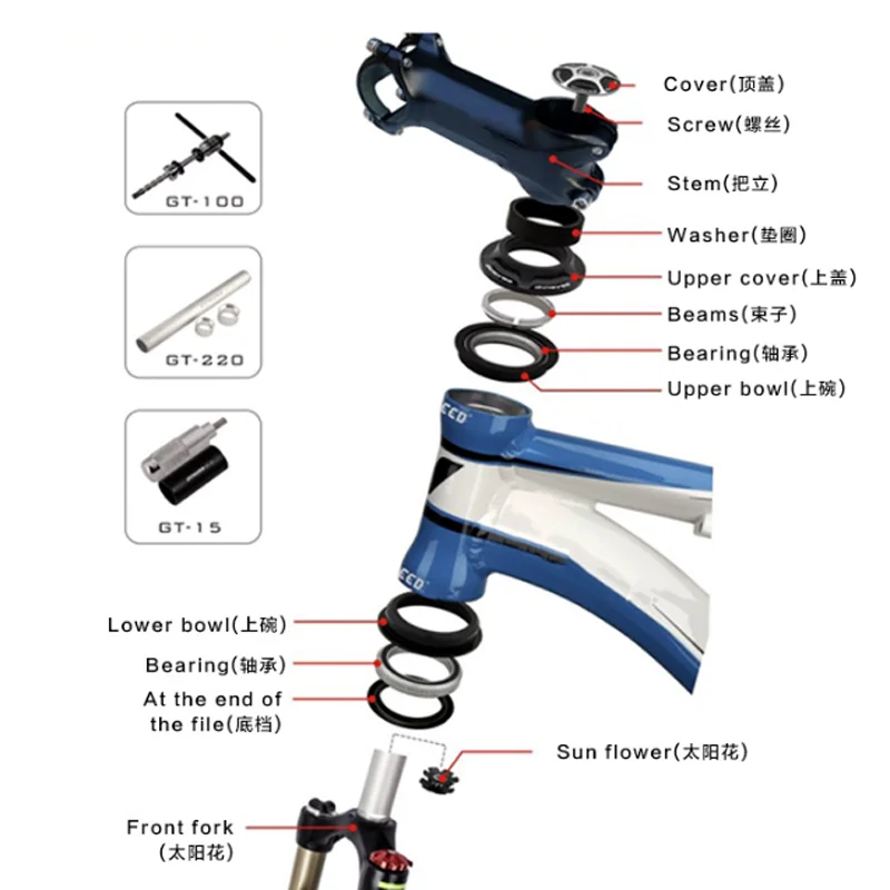 bike front fork bearings