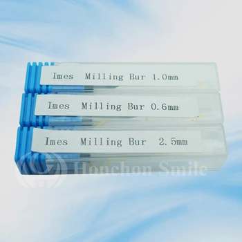 

30pcs Imes-icore 250i Burs/Dental zirconia burs shaft 3mm Lenght 48mm size 2.5/1.0/0.6mm/high quality