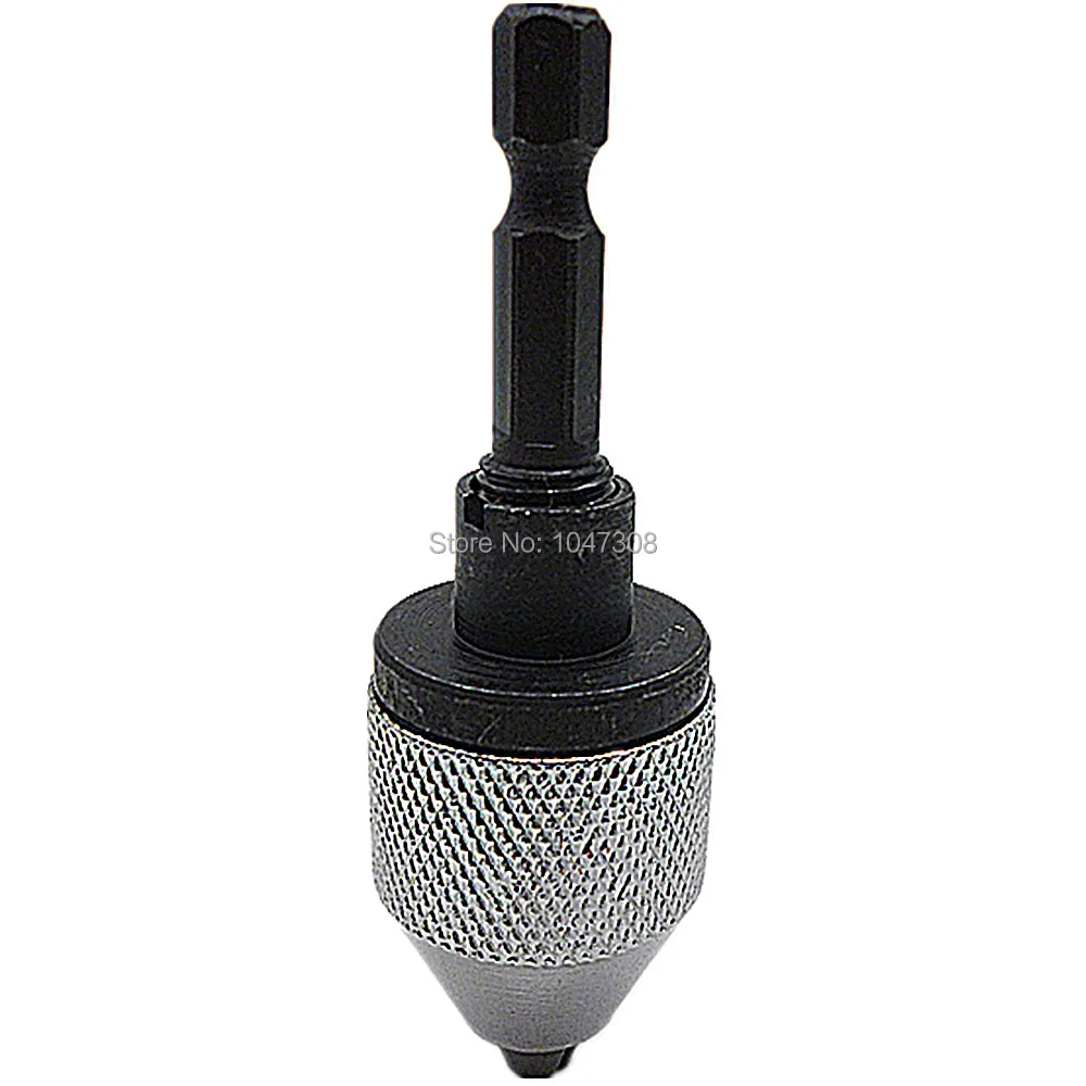 Keyless Drill Bit Chuck Quick Change Adapter Converter Hex Shank