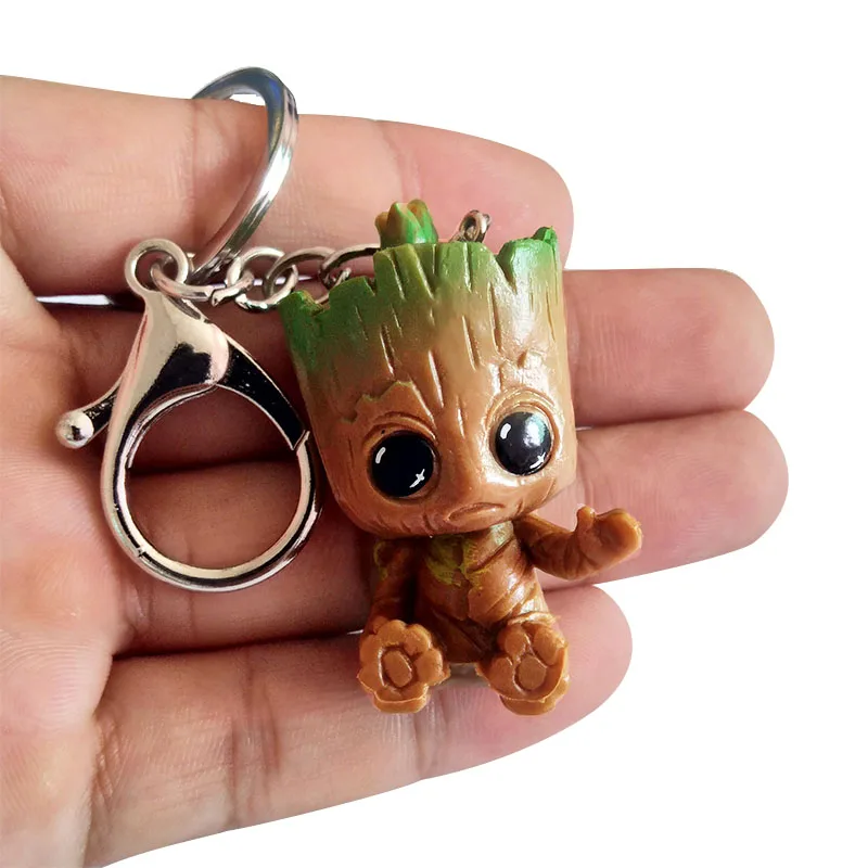 Groot брелок Фигура Мстителей кулон милый брелок для ключей автомобиля Брелки marvel модные ювелирные изделия подарок для мужчин wo мужчин детей