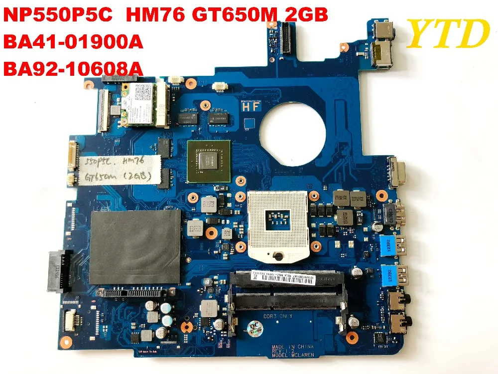 Оригинальное для SAMSUNG NP550P5C 550P5C Материнская плата ноутбука HM76 GT650M 2 Гб BA41-01900A BA92-10608A