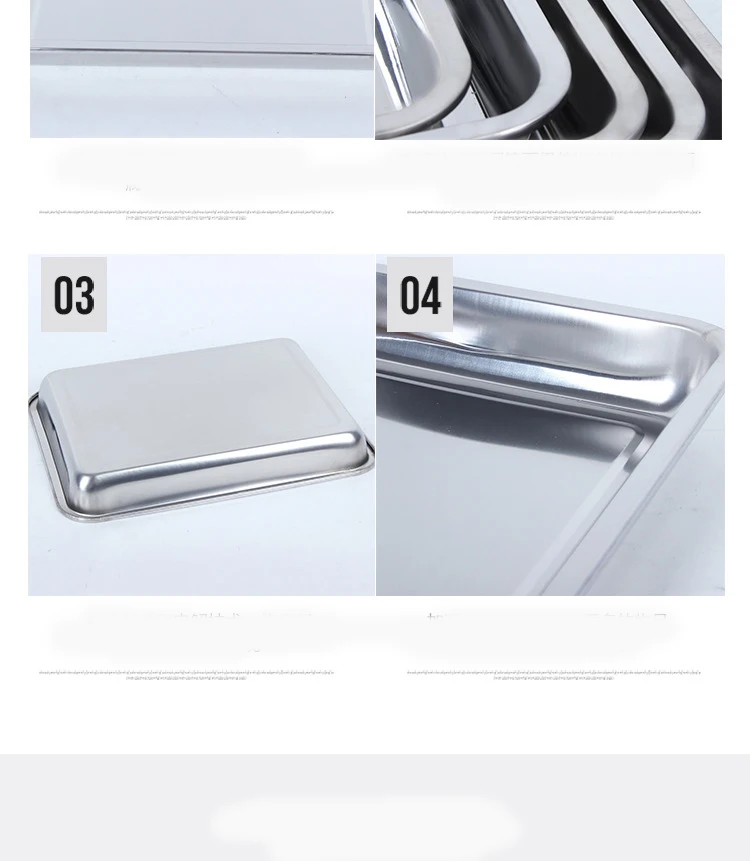 Еда для выпечки пирожных KCASA Сервировочная тарелка из нержавеющей стали 27x20x2 см